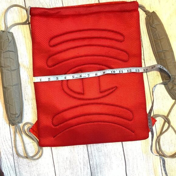 CHAMPION BACKPACK DAYPACK RED  SILVER NWOT - Picture 6 of 9